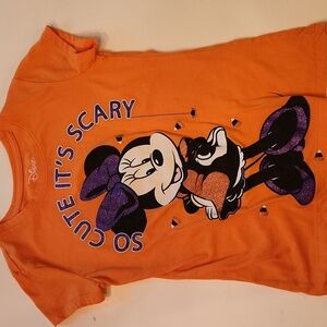 Disney Minnie Mouse Halloween Short Sleeve Tshirt 7 8 Medium